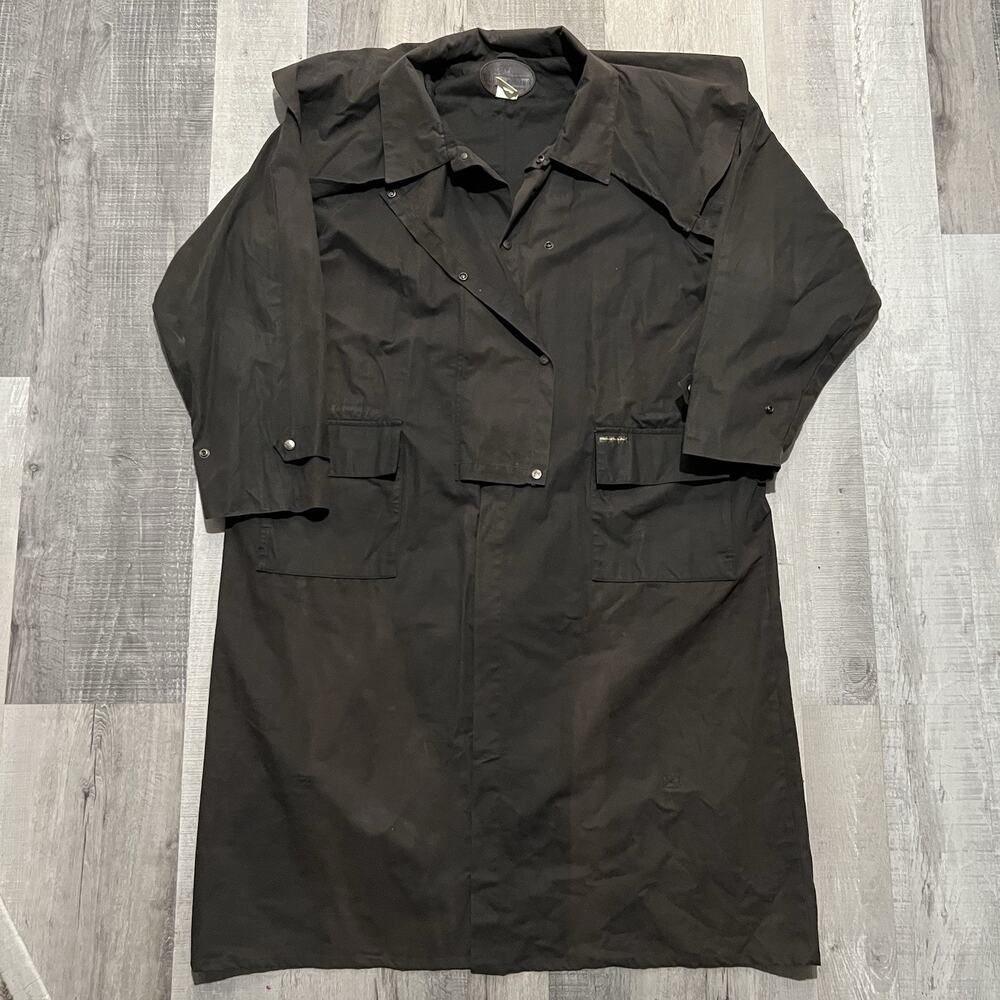 Vintage Bushtrader Waxed Canvas Cotton Duster Riding Men's Outdoor Jacket 3XL